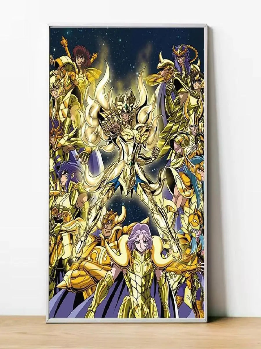 Saint Seiya Gold Saints Anime Canvas Poster  Home  Room Decor Wall Art Painting