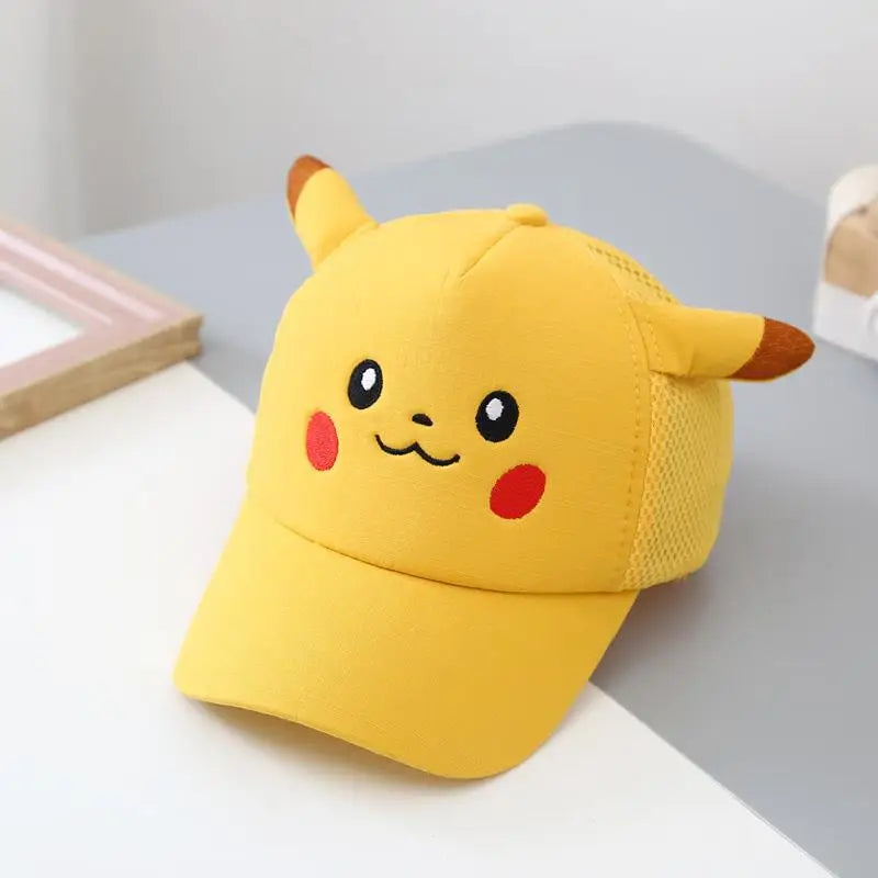 Pokemon Kids Cap with Pikachu Face and Ears