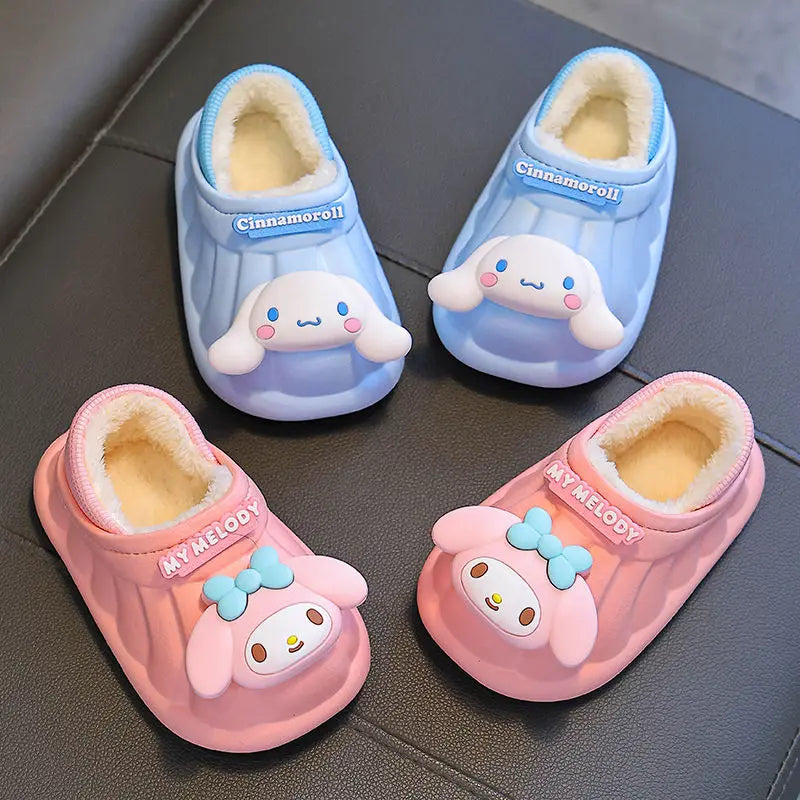 Hello Kitty Home Waterproof and Wear-resistant Cotton Slippers for Boys and Girls