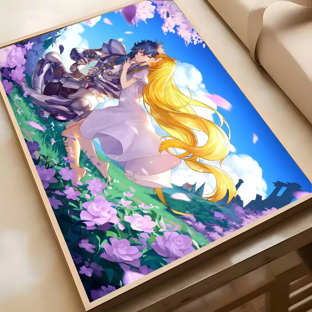 Saint Seiya Poster High-definition art sticker Self adhesive waterproof home decoration