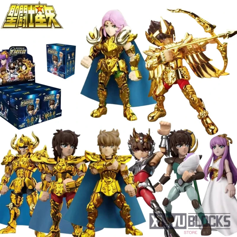 Saint Seiya Building Blocks Sanctuary Legend 1 Pegasus Athena Aries Leo Movable Assembly Model Kit