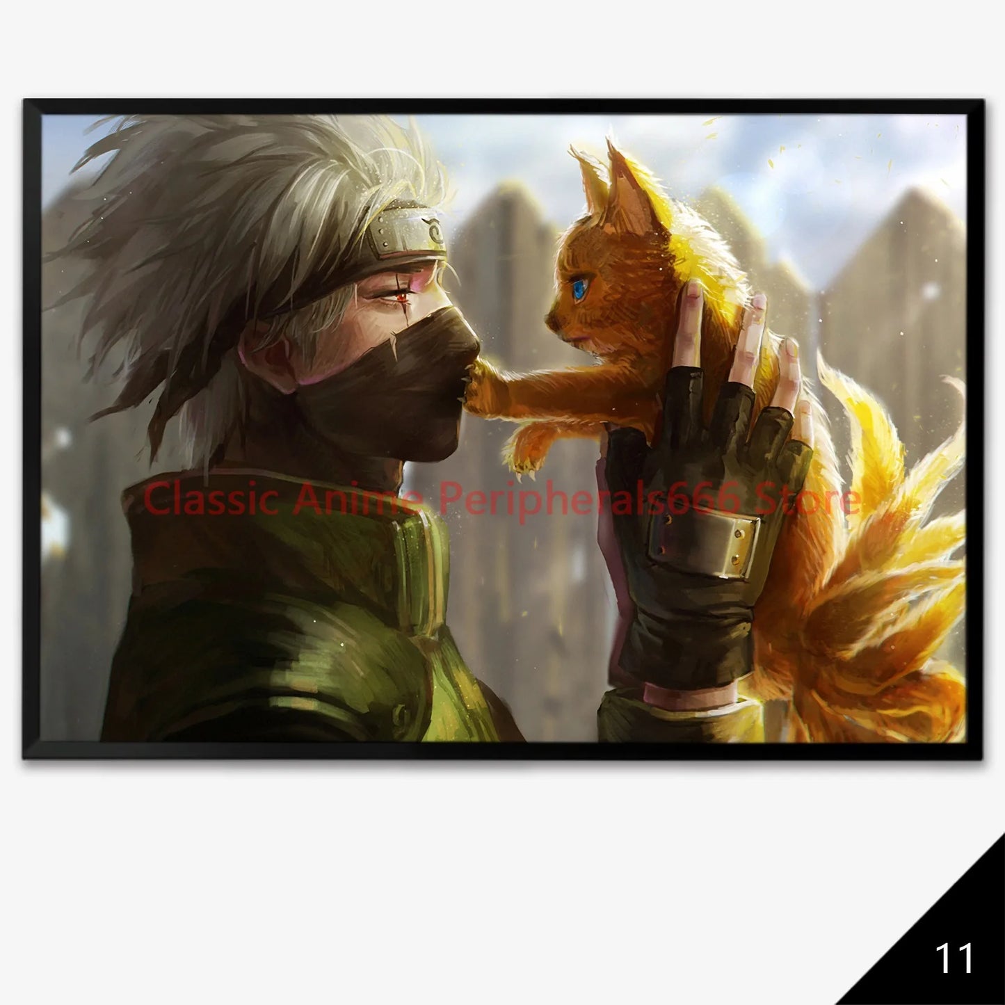 NARUTO Anime Poster - Sasuke & Team 7 Wall Art for Bedroom Decor
