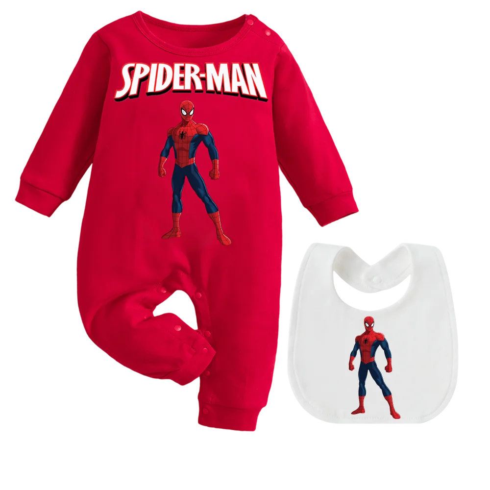 Newborns long-sleeved jumpsuits 0-9M Mickey Mouse Design