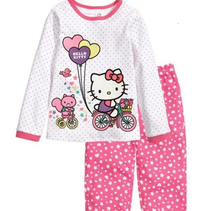 Hello Kitty pure cotton girls pajama set