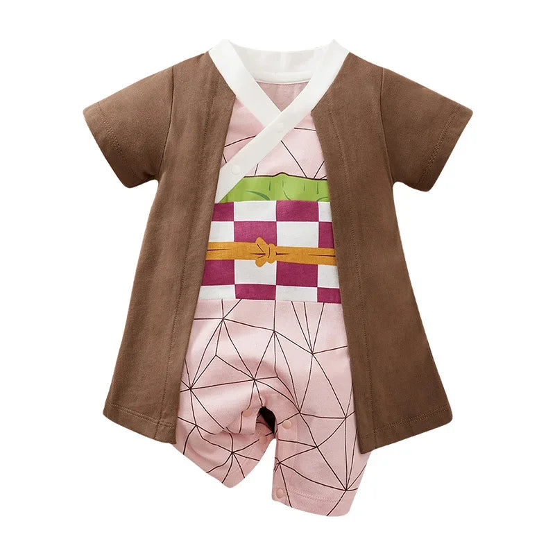 Baby Anime Romper 0-1 yr Breathable Cotton Jumpsuit