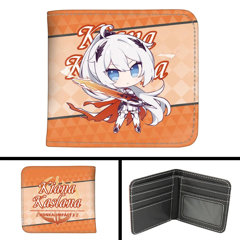 New Kimetsu No Yaiba Fashion Anime Cartoon Wallets Demon Slayer Kamado Nezuko Coin Purses Handbag Casual Card Kids Birthday Gift