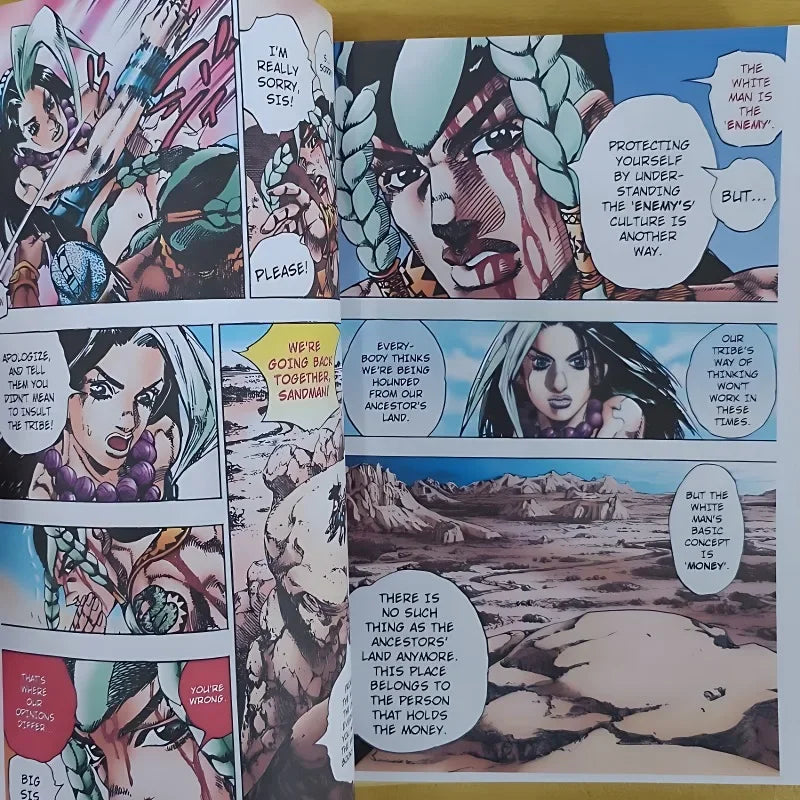 JOJO's Bizarre Adventure Part 7 Steel Ball Run Vol.1-3 Manga Book Japanese Youth Comic Books English Version