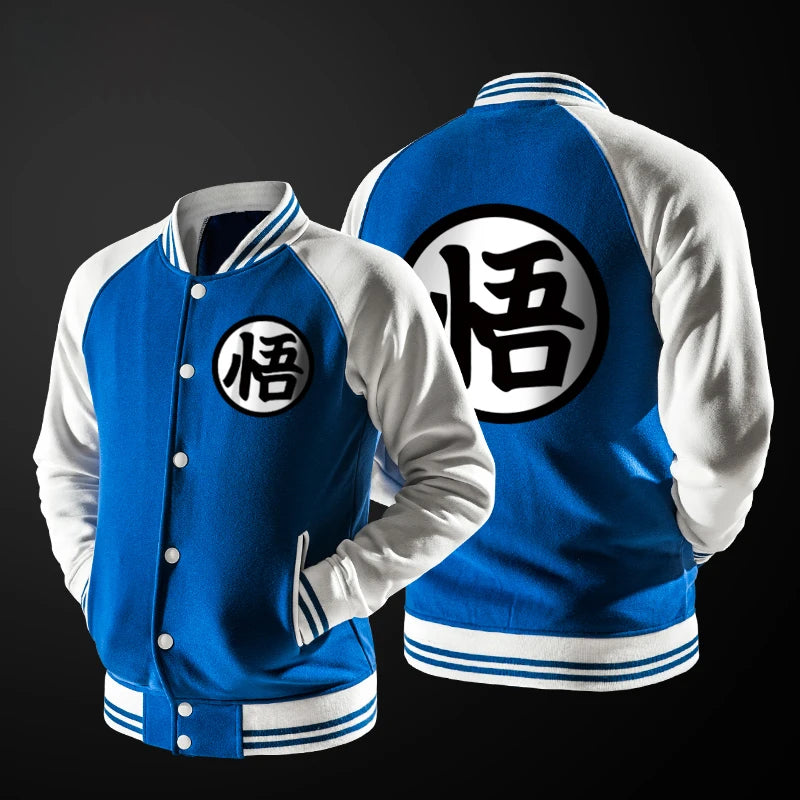 Dragon Ball Mens Baseball Jacket