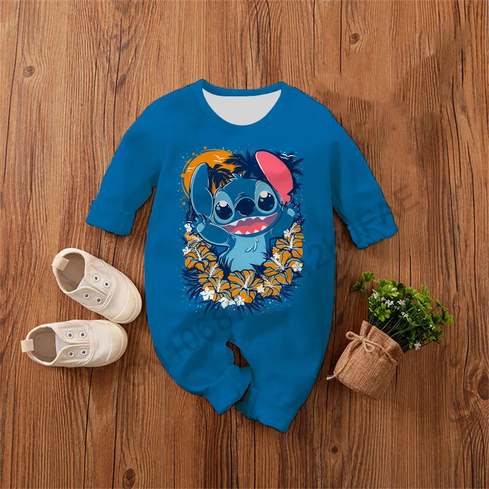 Baby Romper 0-4 Years Cotton, Poly mix Lilo & Stitch
