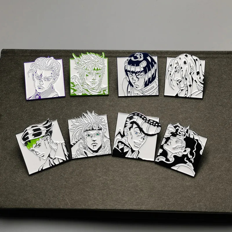 JoJo's Bizarre Adventure Enamel Pin - Metal Badge Brooch Anime Jewelry