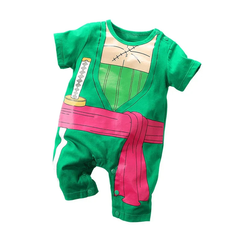 Baby Anime Romper 0-1 yr Breathable Cotton Jumpsuit