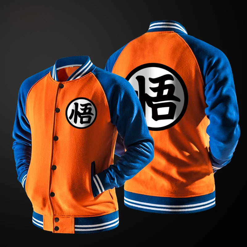 Dragon Ball Mens Baseball Jacket