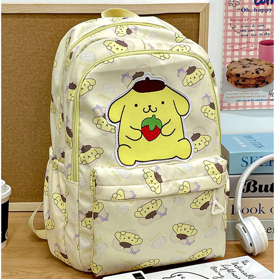 Hello Kitty Kuromi Cinnamoroll My Melody Pochacco Student Backpacks