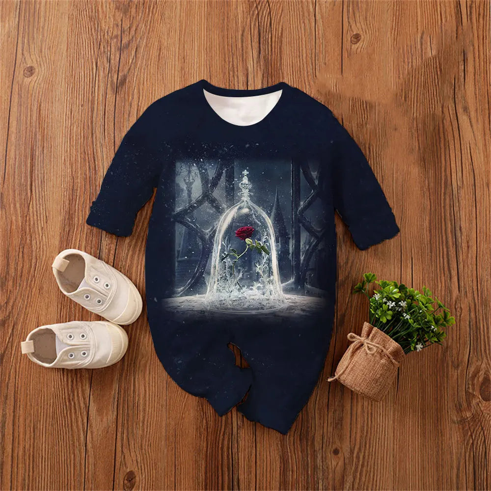 Baby Romper 0-4 Years Cotton/Poly Blend Beauty and the Beast Clothes