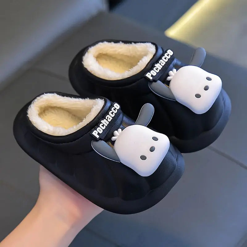 Hello Kitty Home Waterproof and Wear-resistant Cotton Slippers for Boys and Girls