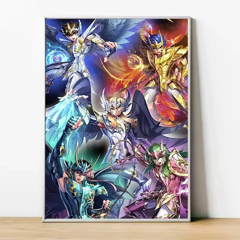 Saint Seiya Gold Saints Anime Canvas Poster  Home  Room Decor Wall Art Painting