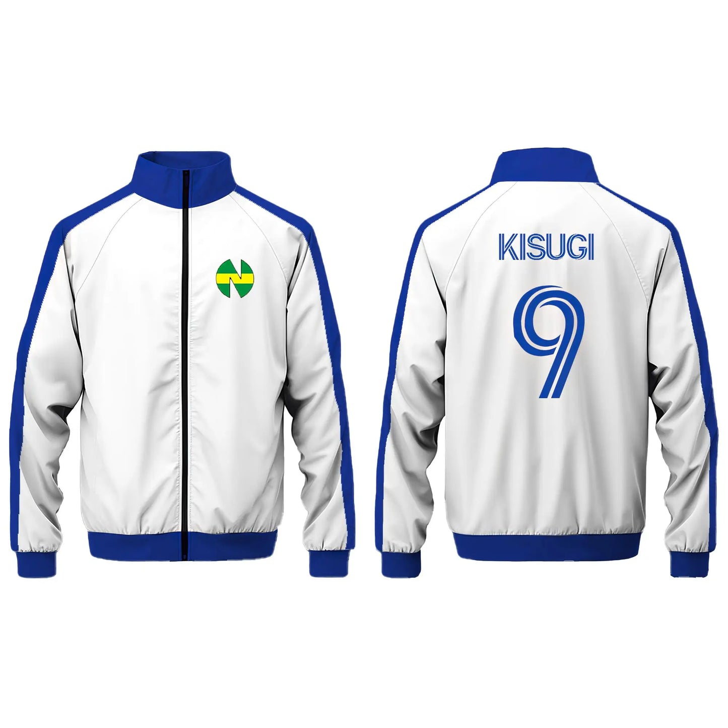 Japanese Anime Captain Tsubasa Jacket Autumn Winter Street Casual Cosplay Sportswear Unisex Stand Collar Zipper Long Sleeve Coat