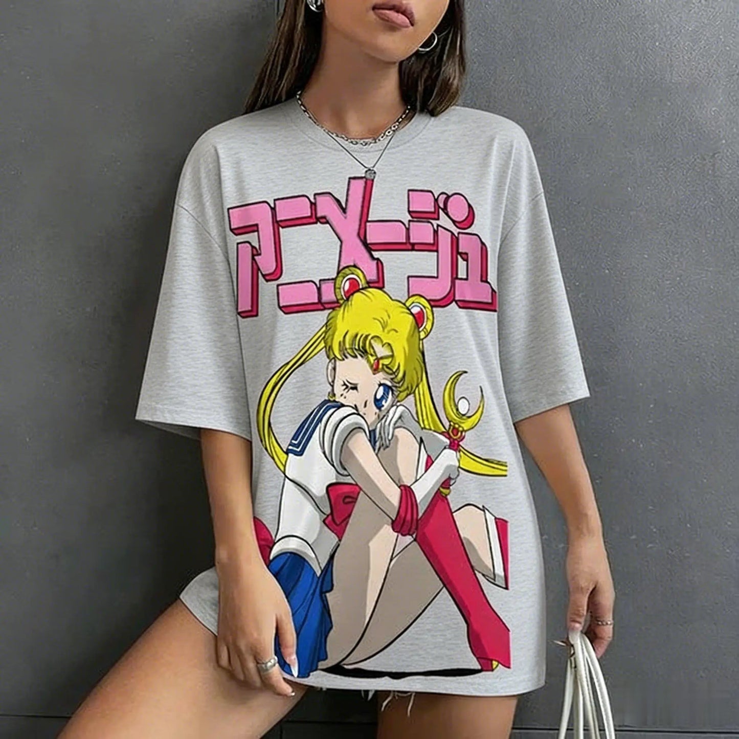 Sailor Moon Anime T Shirt Women Man Casual 2026 Summer New Short Sleeve Cotton Tops Graphic Tee Cartoon Streetwear Y2k Clothes