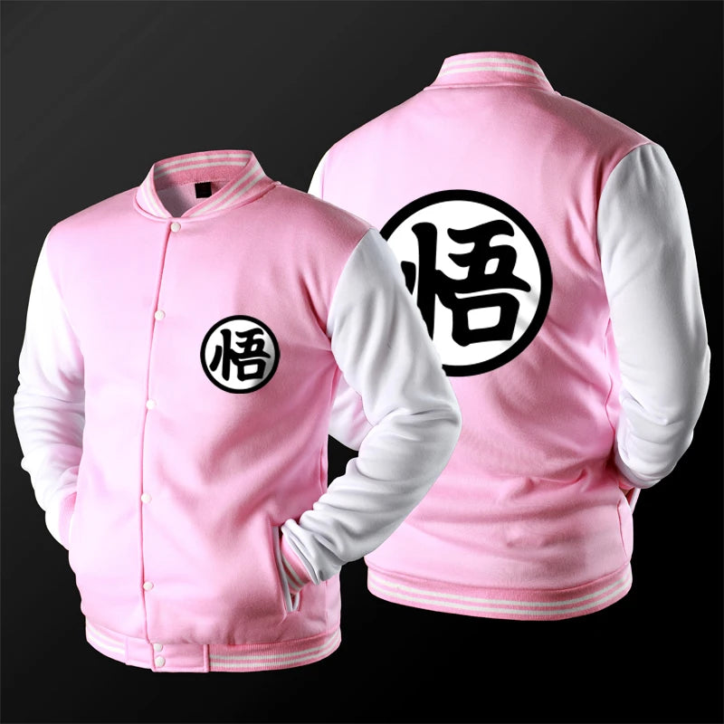 Dragon Ball Mens Baseball Jacket