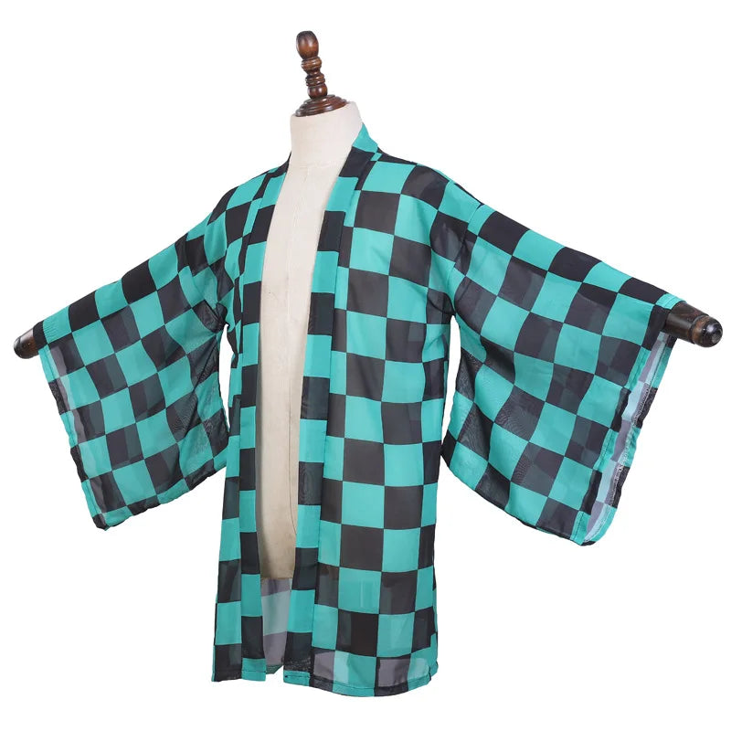 Japanese Anime Kochou Shinobu Cosplay Costume Summer Woman Kimono Cardigan Cloak Beach Vacation Butterfly Robe Tops