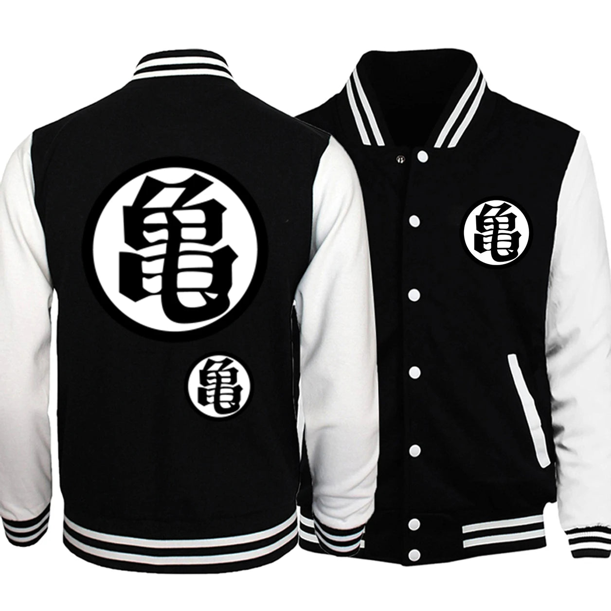 Japanese Anime Cosplay Baseball Jacket Coat College Casual Sweatshirt Jacket Male Autumn Winter Warm Fleece Oversized Jackets