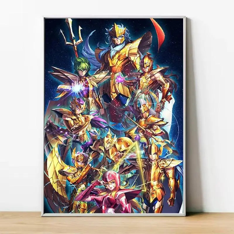 Saint Seiya Gold Saints Anime Canvas Poster  Home  Room Decor Wall Art Painting