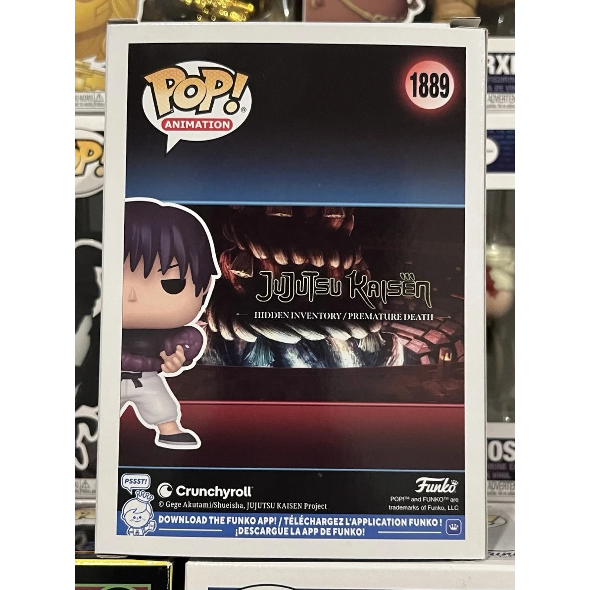 Funko Jujutsu Kaisen Anime Figure Pop Fushiguro Toji #1889 (Chase) Vinyl Figure Collectible Limited Edition Model Toy Gift