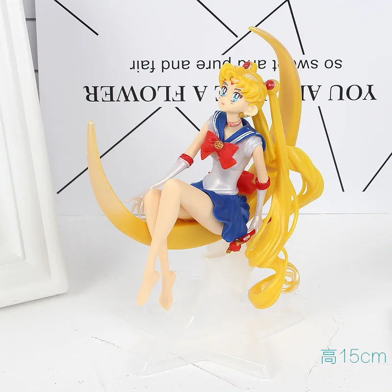 Wholesale Sailor Moon Anime Figurines - Tsukino Usagi (Sailor Moon) Collectible Models & Cake Topper Decorations Anime Model
