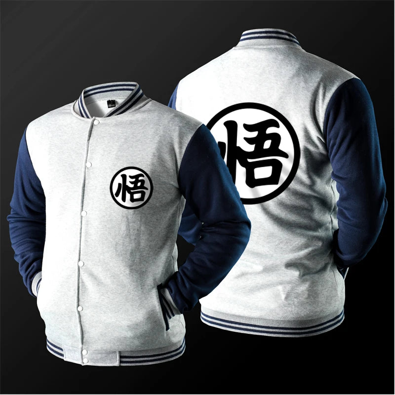 Dragon Ball Mens Baseball Jacket