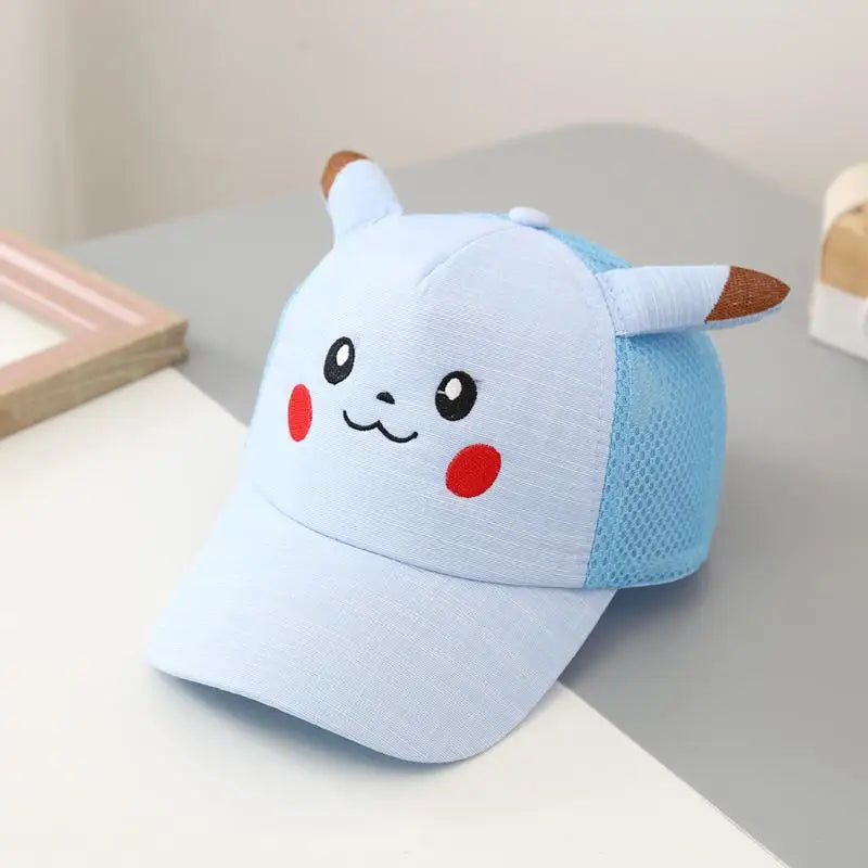 Pokemon Kids Cap with Pikachu Face and Ears