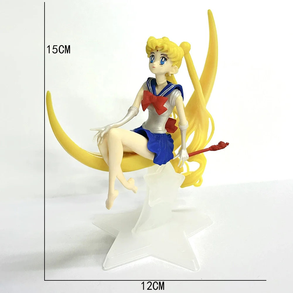 Wholesale Sailor Moon Anime Figurines - Tsukino Usagi (Sailor Moon) Collectible Models & Cake Topper Decorations Anime Model