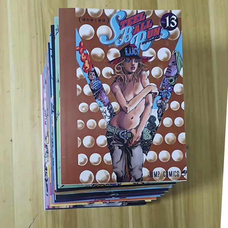 JOJO's Bizarre Adventure Part 7 Vol.13-24 Steel Ball Run Manga English Version