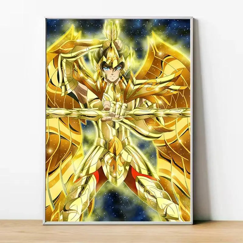 Saint Seiya Gold Saints Anime Canvas Poster  Home  Room Decor Wall Art Painting