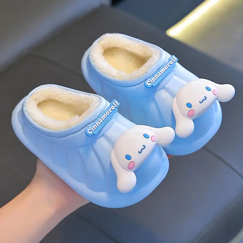 Hello Kitty Home Waterproof and Wear-resistant Cotton Slippers for Boys and Girls