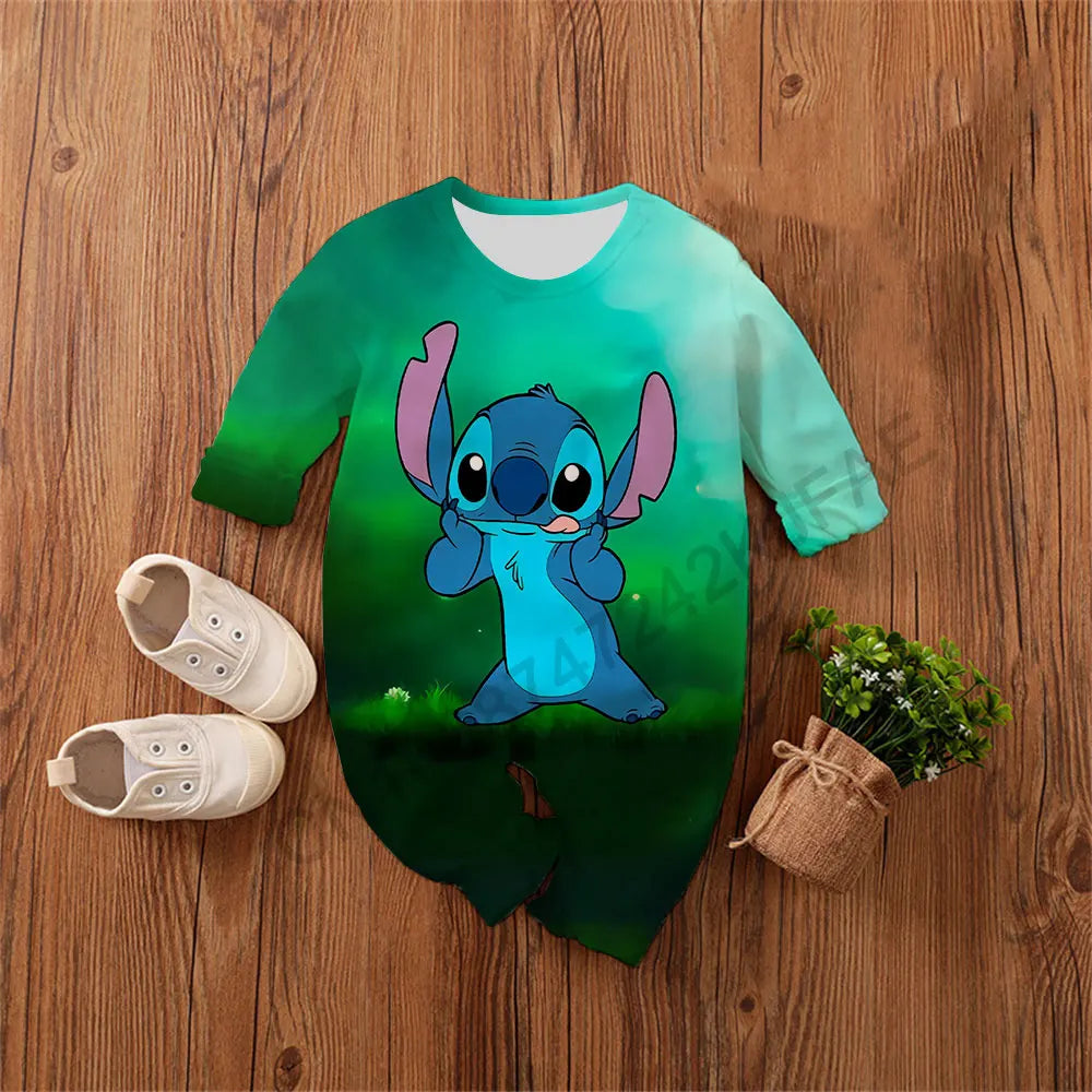 Baby Romper 0-4 Years Cotton, Poly mix Lilo & Stitch