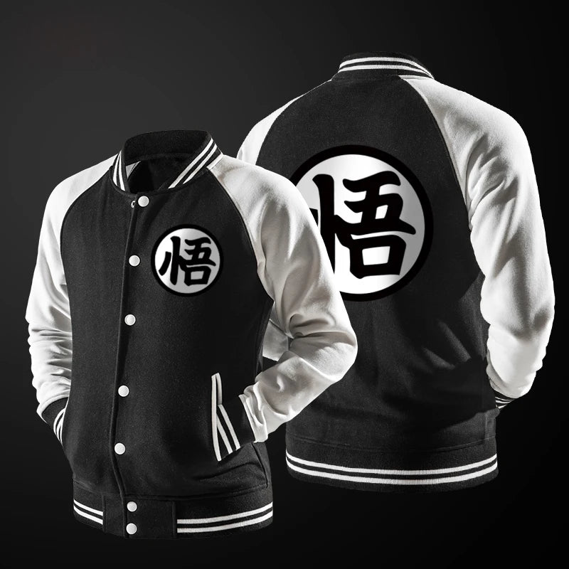 Dragon Ball Mens Baseball Jacket