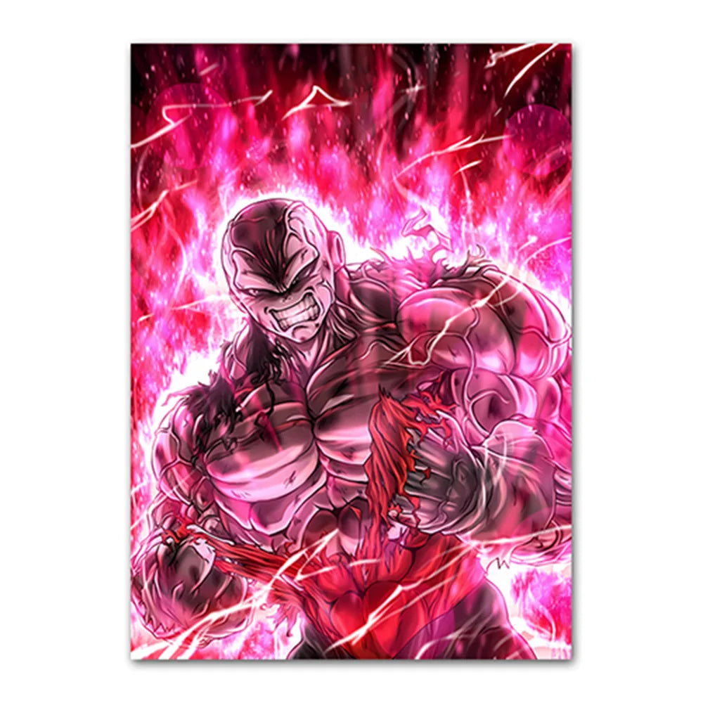 Dragon Ball Goku Van Gogh Starry Night Canvas Poster - Anime Art Wall Decor