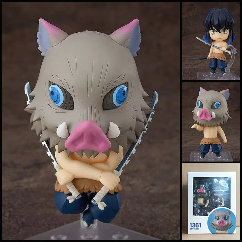 Poseable Figure Anime Collectible: Demon Slayer Nezuko Kamado, Jujutsu Kaisen Gojo Satoru Clay