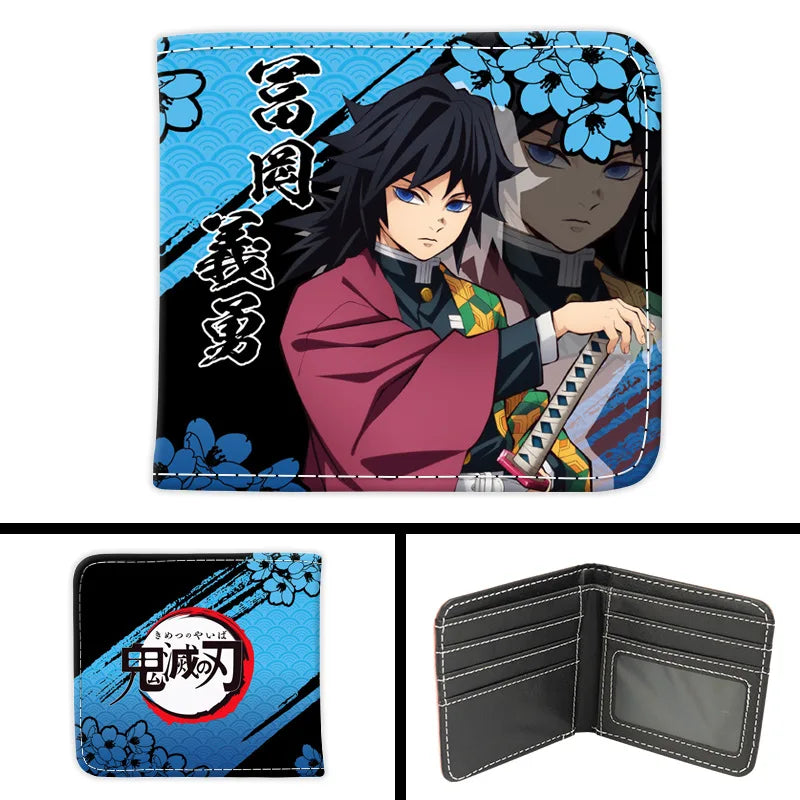 New Kimetsu No Yaiba Fashion Anime Cartoon Wallets Demon Slayer Kamado Nezuko Coin Purses Handbag Casual Card Kids Birthday Gift