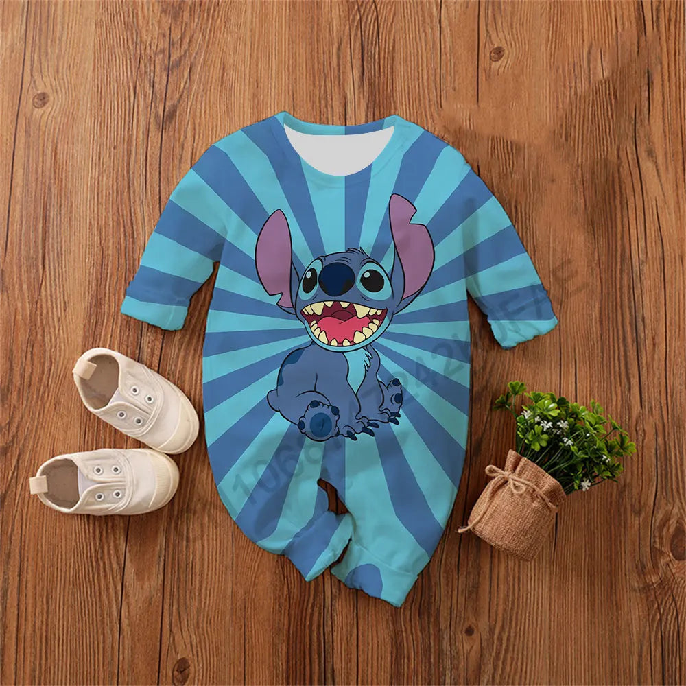 Baby Romper 0-4 Years Cotton, Poly mix Lilo & Stitch