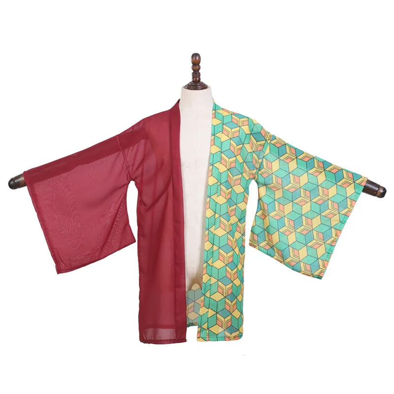 Japanese Anime Kochou Shinobu Cosplay Costume Summer Woman Kimono Cardigan Cloak Beach Vacation Butterfly Robe Tops