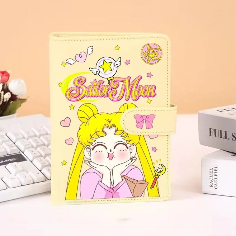 Sailor Moon themed notebook, cute cartoon, personalized fashion, anime loose-leaf diary, birthday gift for boys and girls
