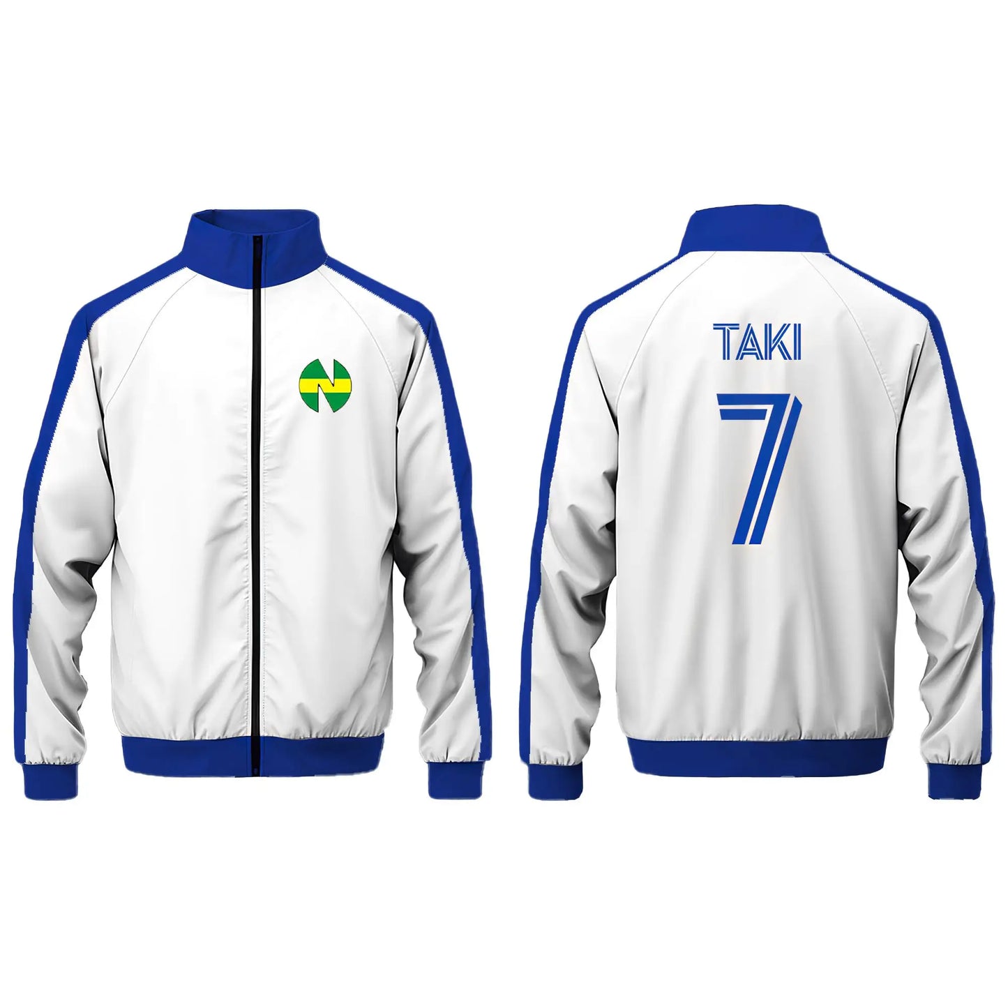Japanese Anime Captain Tsubasa Jacket Autumn Winter Street Casual Cosplay Sportswear Unisex Stand Collar Zipper Long Sleeve Coat
