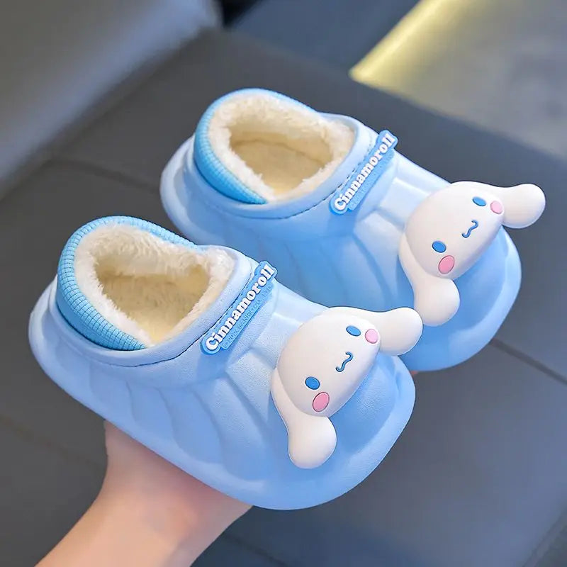 Hello Kitty Home Waterproof and Wear-resistant Cotton Slippers for Boys and Girls
