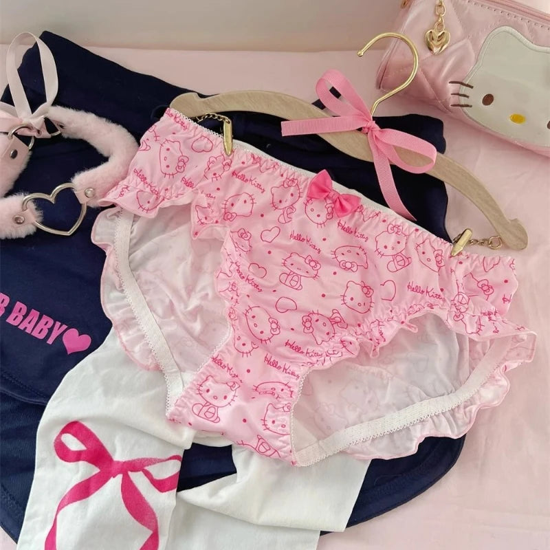 Sanrio Kawaii Cute Pink Hello Kitty Sexy Briefs