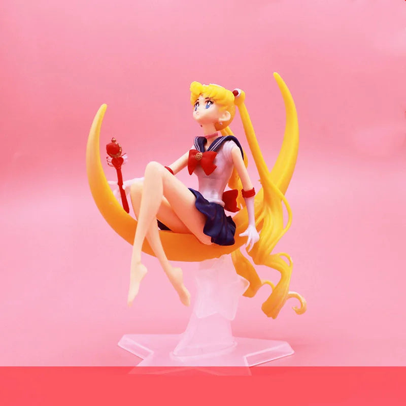 Wholesale Sailor Moon Anime Figurines - Tsukino Usagi (Sailor Moon) Collectible Models & Cake Topper Decorations Anime Model