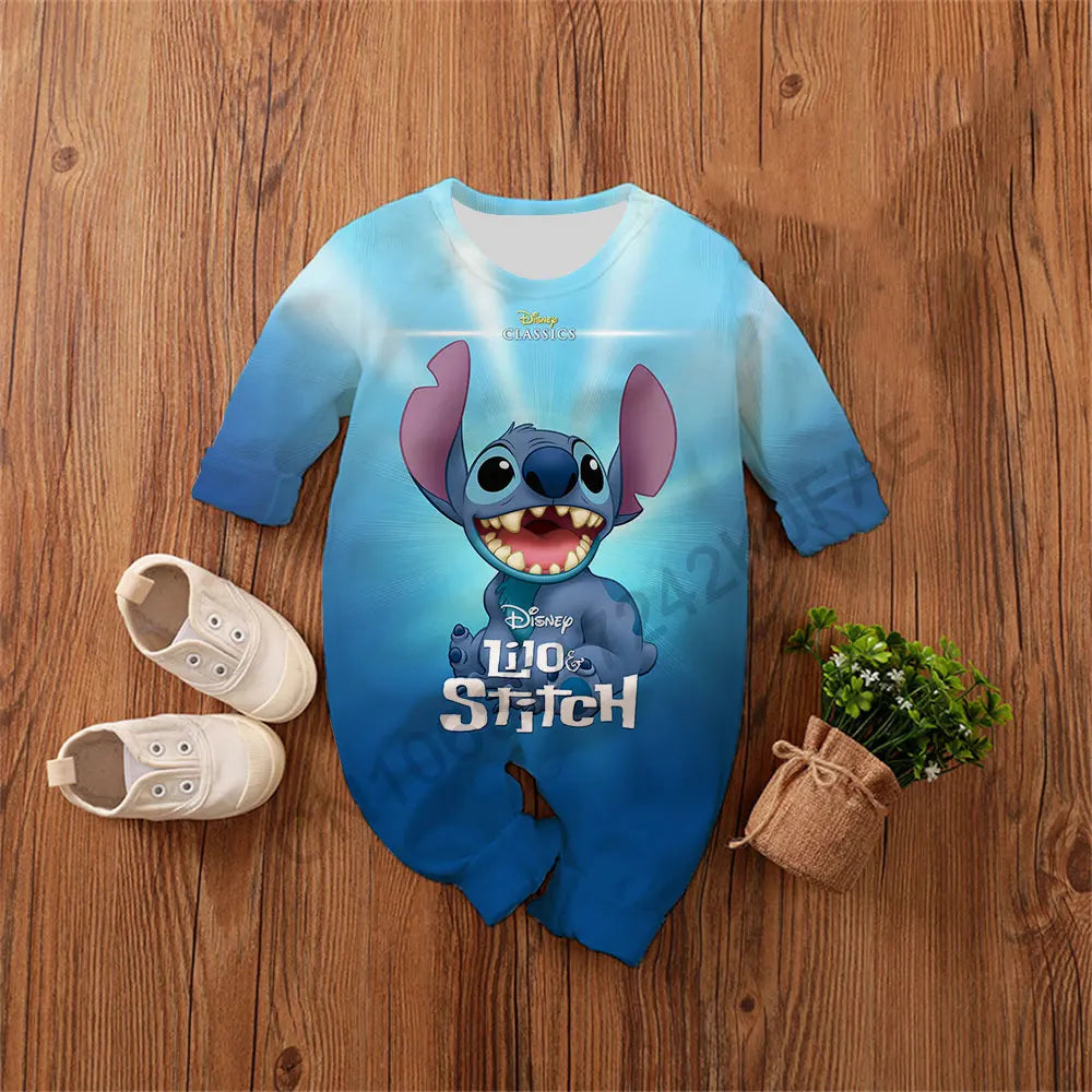 Baby Romper 0-4 Years Cotton, Poly mix Lilo & Stitch