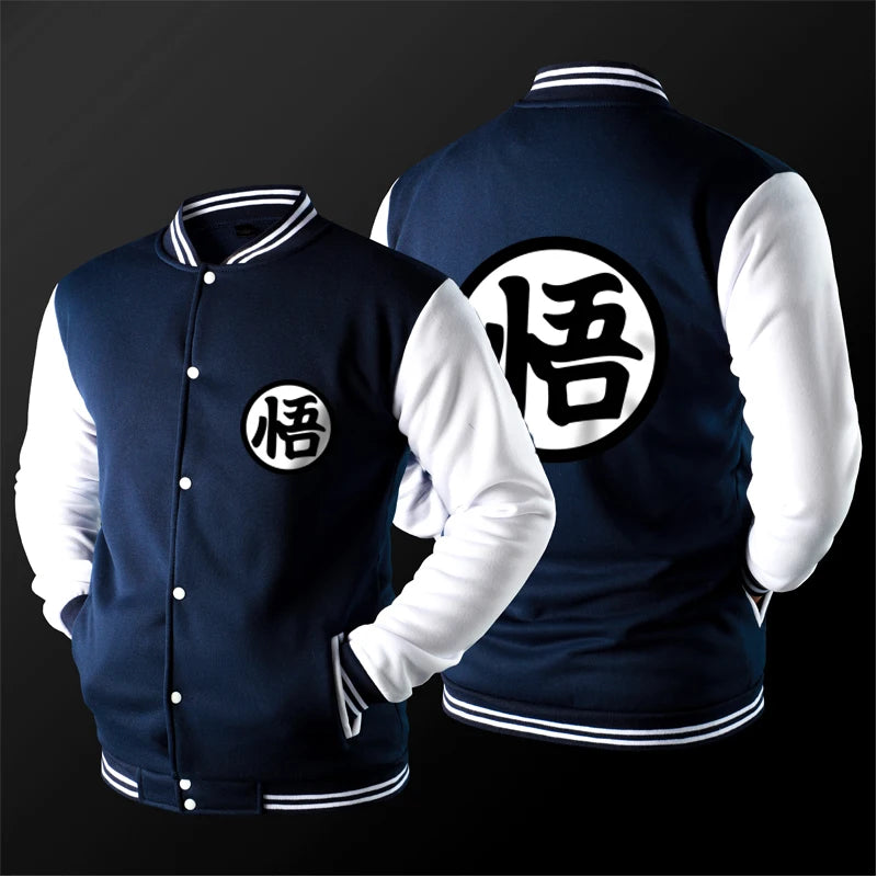 Dragon Ball Mens Baseball Jacket