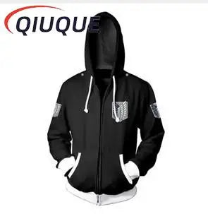 Attack on Titan Anime Cosplay Hoodie - Zipper Jacket Sweatshirt
