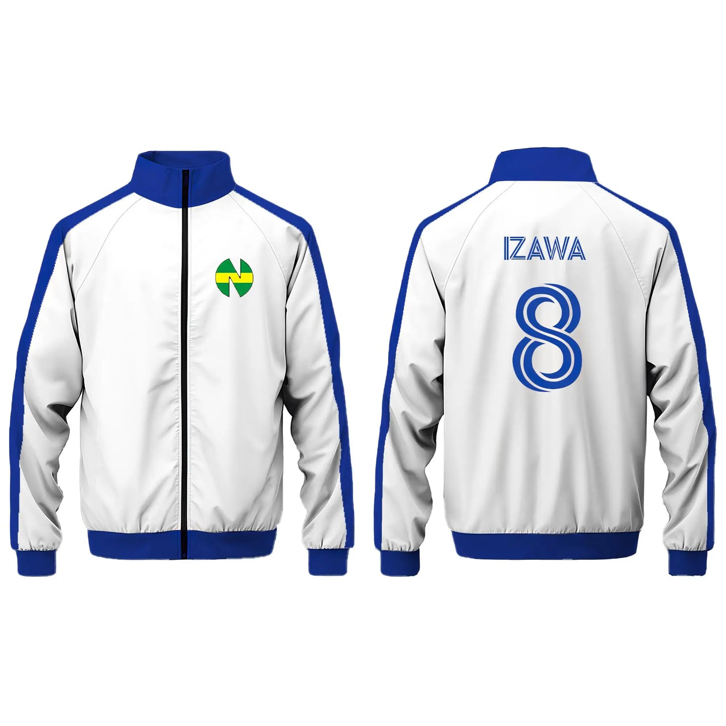 Japanese Anime Captain Tsubasa Jacket Autumn Winter Street Casual Cosplay Sportswear Unisex Stand Collar Zipper Long Sleeve Coat